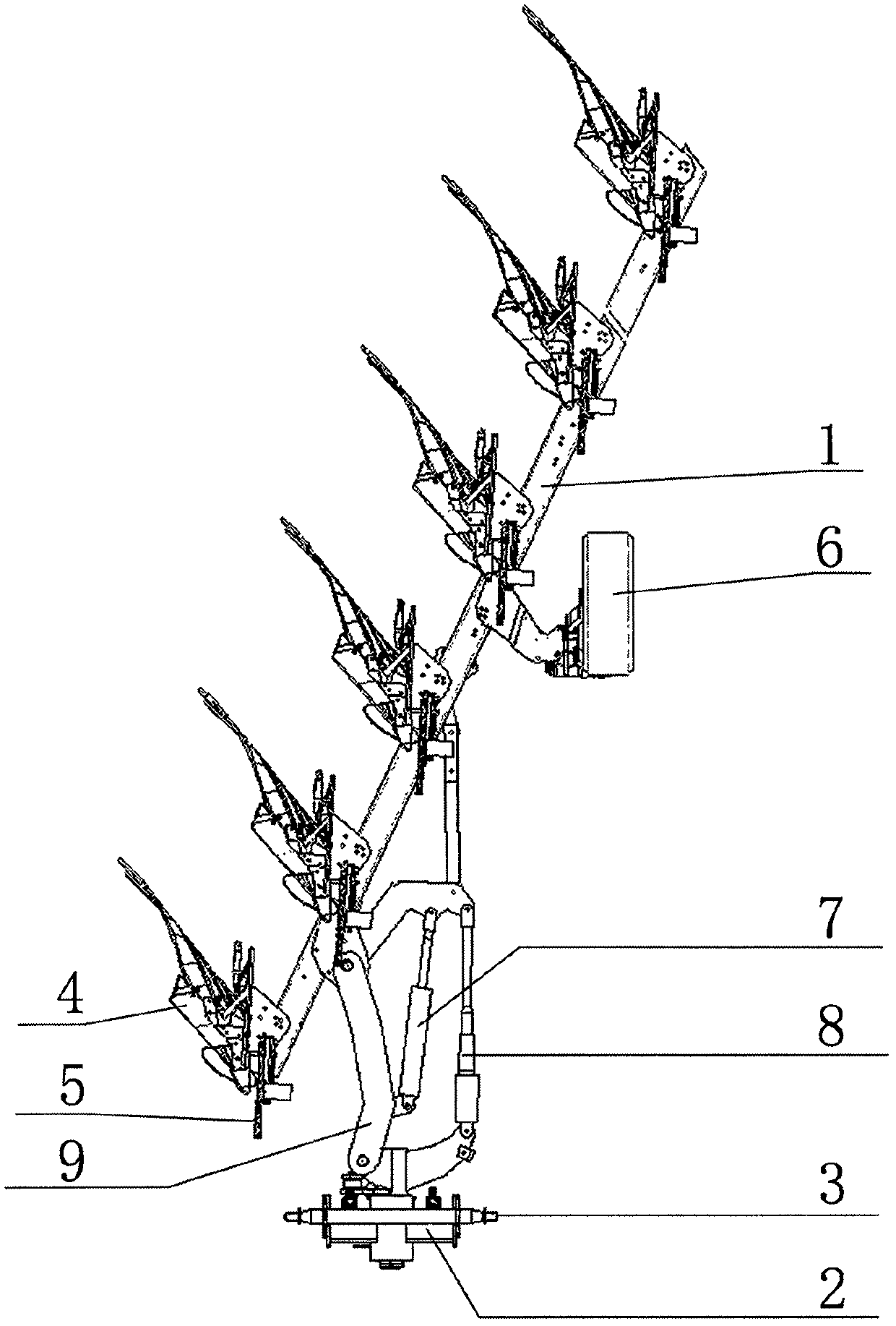 Straw mulching hydraulic flip plow