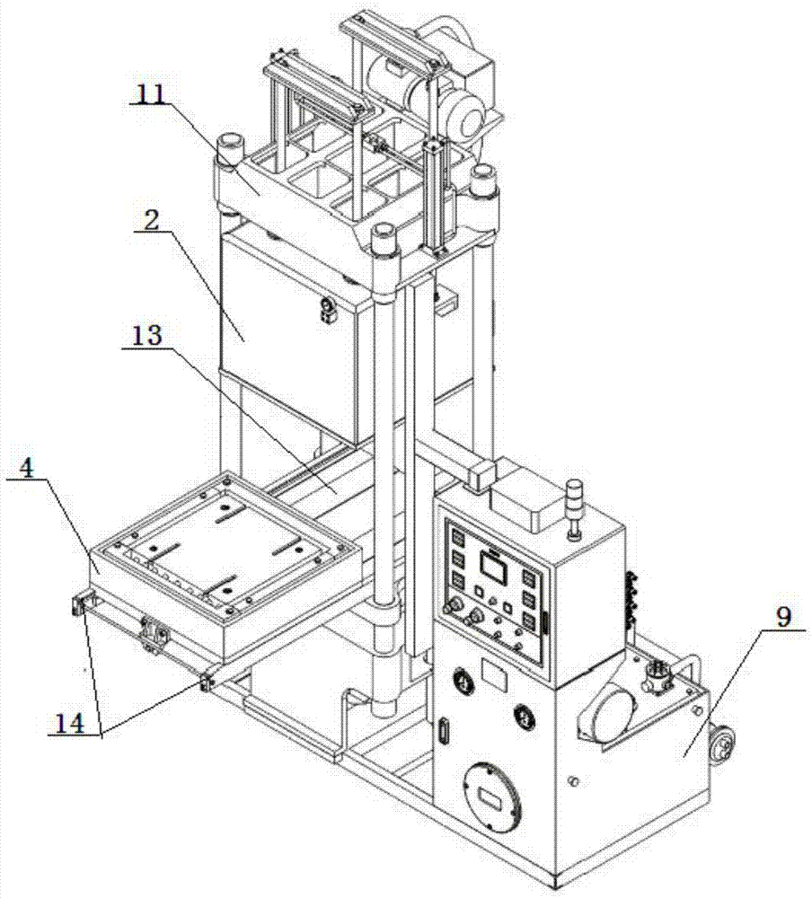 A vacuum high-temperature hot-press forming machine