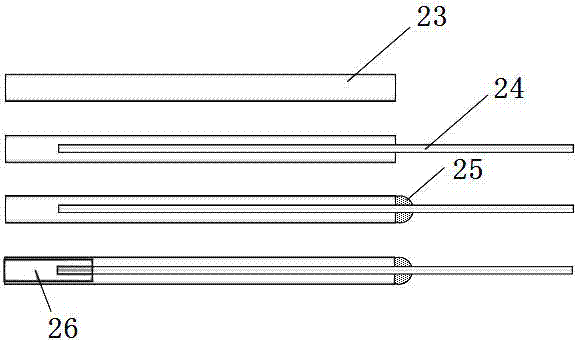 Magnet-based capillary electrophoresis electrochemical detection electrode locating device