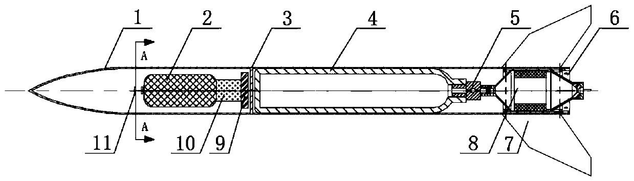 Small solid-liquid sounding rocket for teaching science popularization