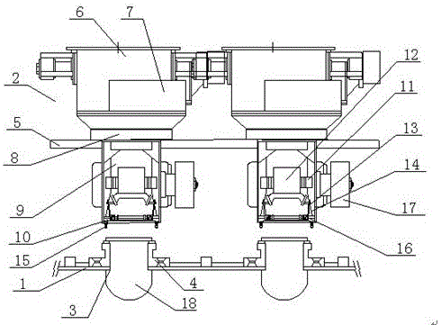 Food bagging and sealing integrated packing machine