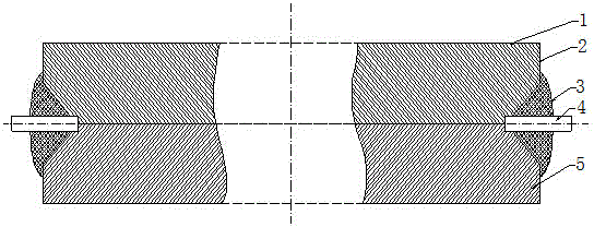 Abrasion-resisting lamination double-metal composite material and manufacturing method thereof