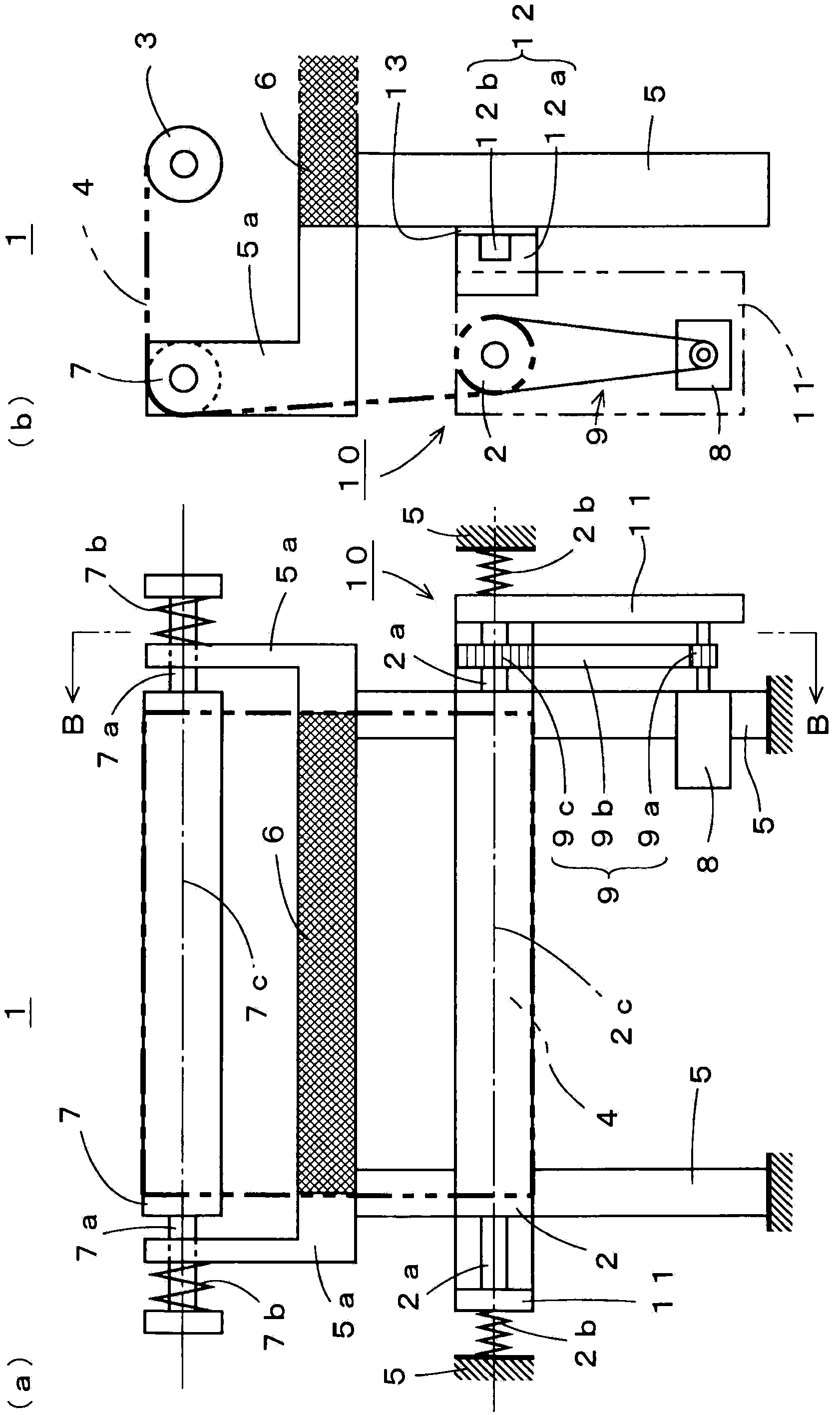 Sheet material crawling prevention device