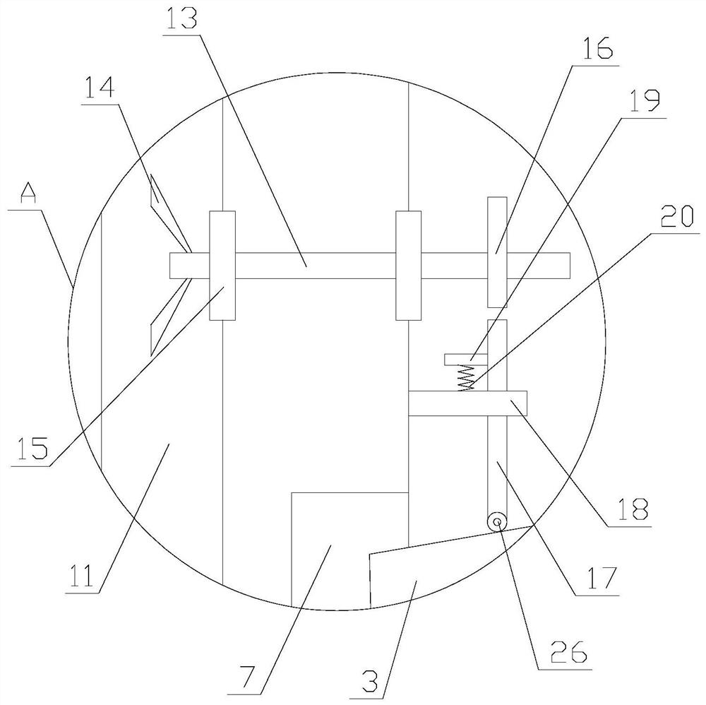 A wheat impurity removal device