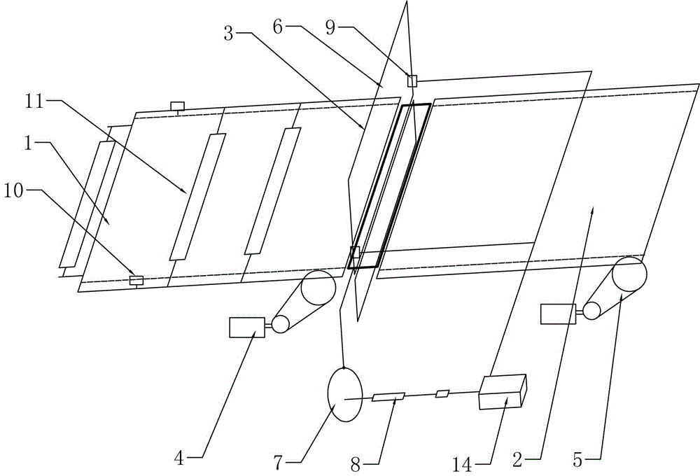 Automatic fixed-length cutting machine for rubber and cutting method