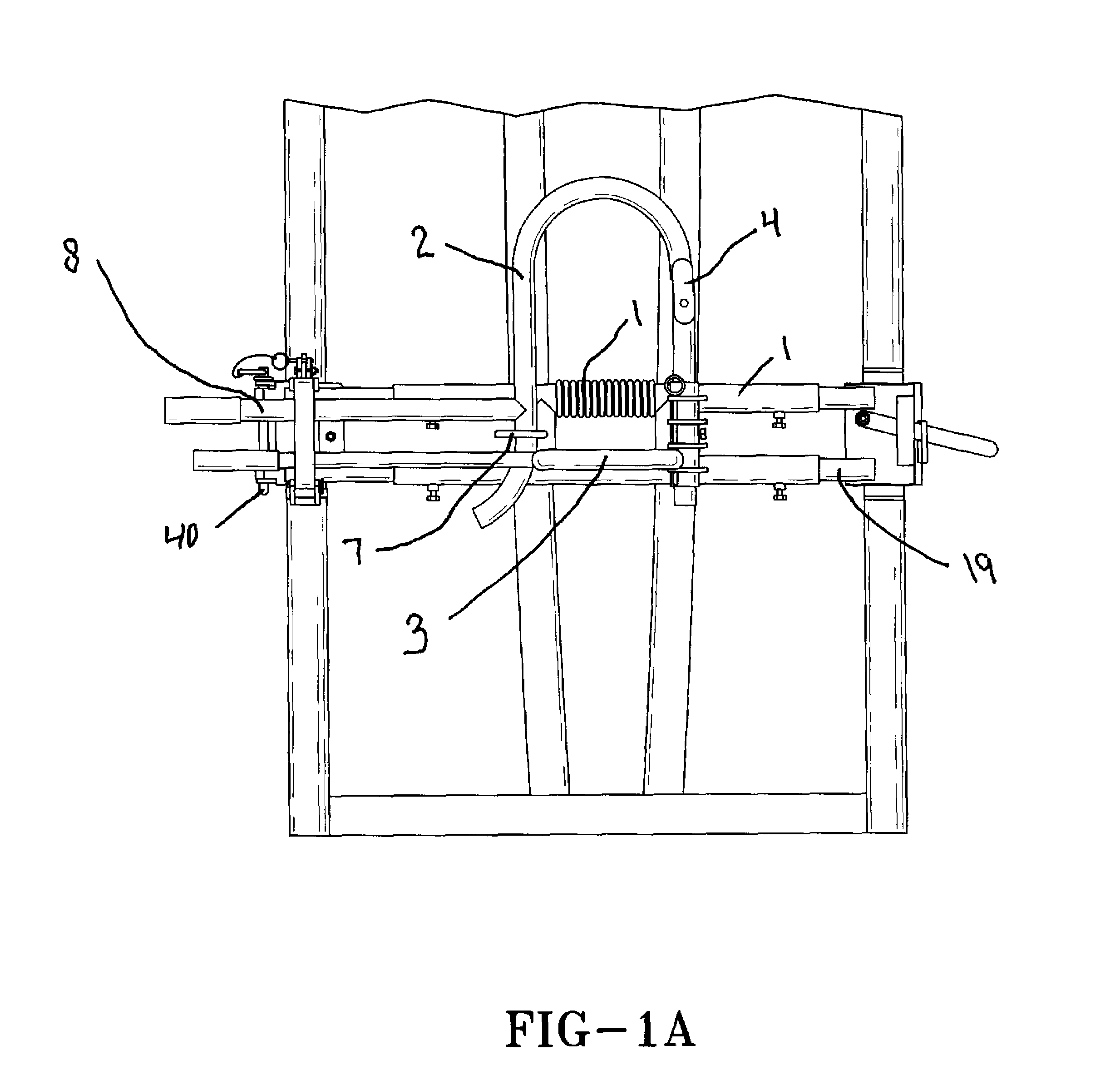 Head restraint for animal control chute