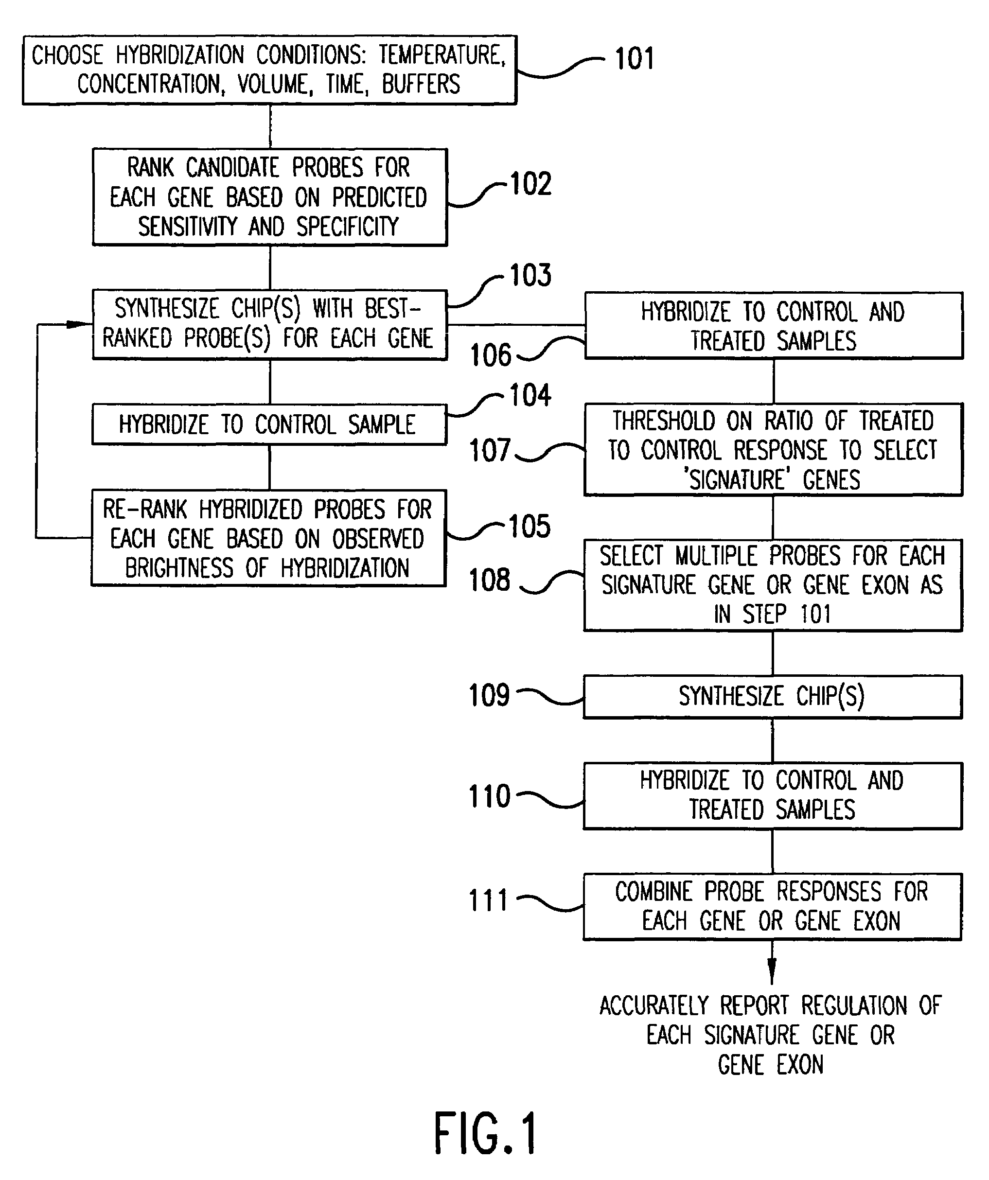 Iterative probe design and detailed expression profiling with flexible in-situ synthesis arrays