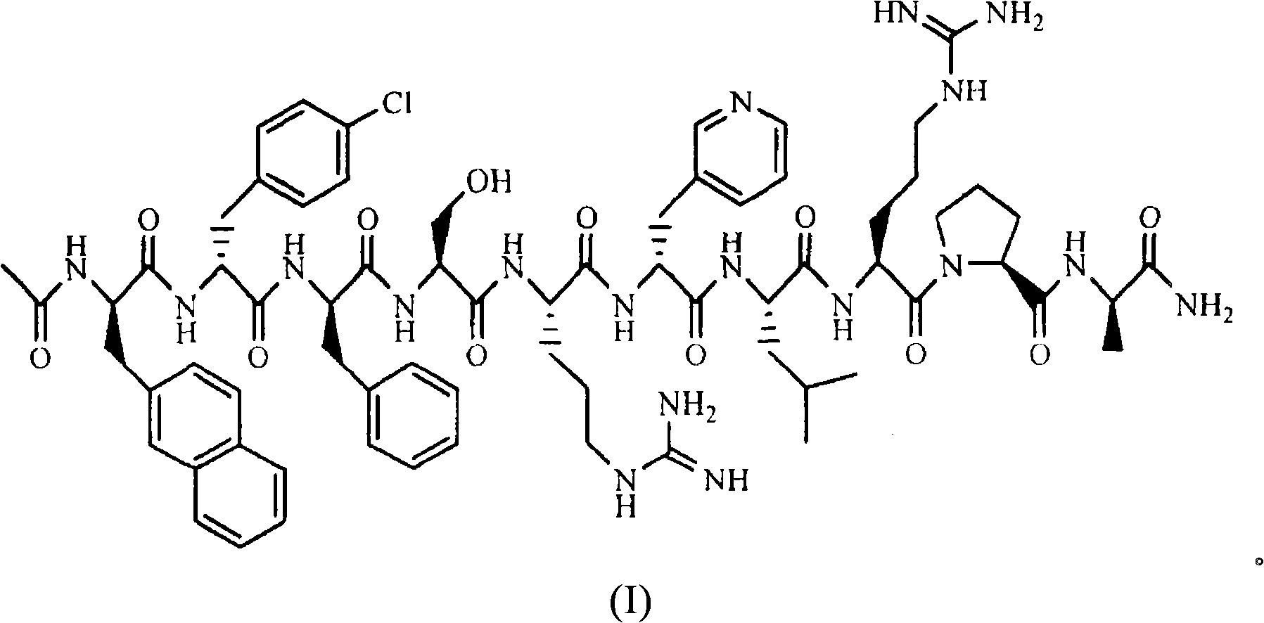 Sustained release preparation for injection of LHRH antagonist substances and preparation thereof