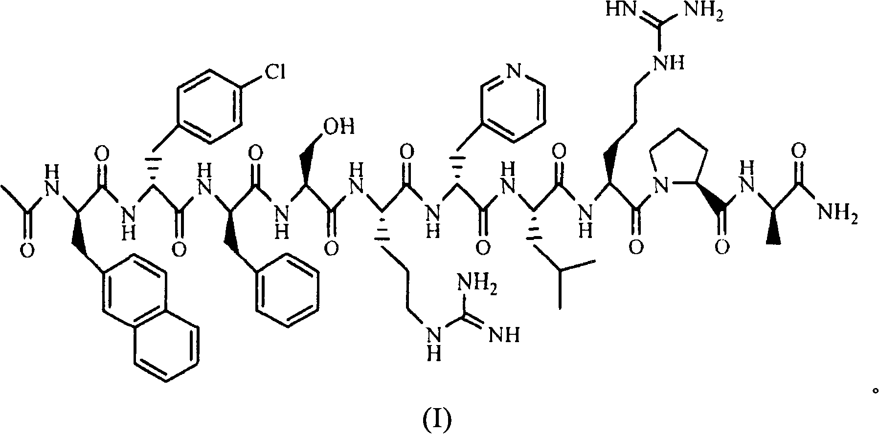 Sustained release preparation for injection of LHRH antagonist substances and preparation thereof