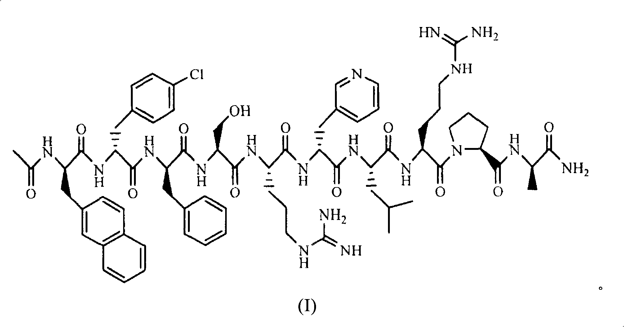 Sustained release preparation for injection of LHRH antagonist substances and preparation thereof