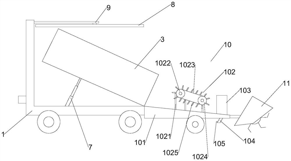 Seeding and soil covering all-in-one machine for red tricholoma matsutake and using method thereof