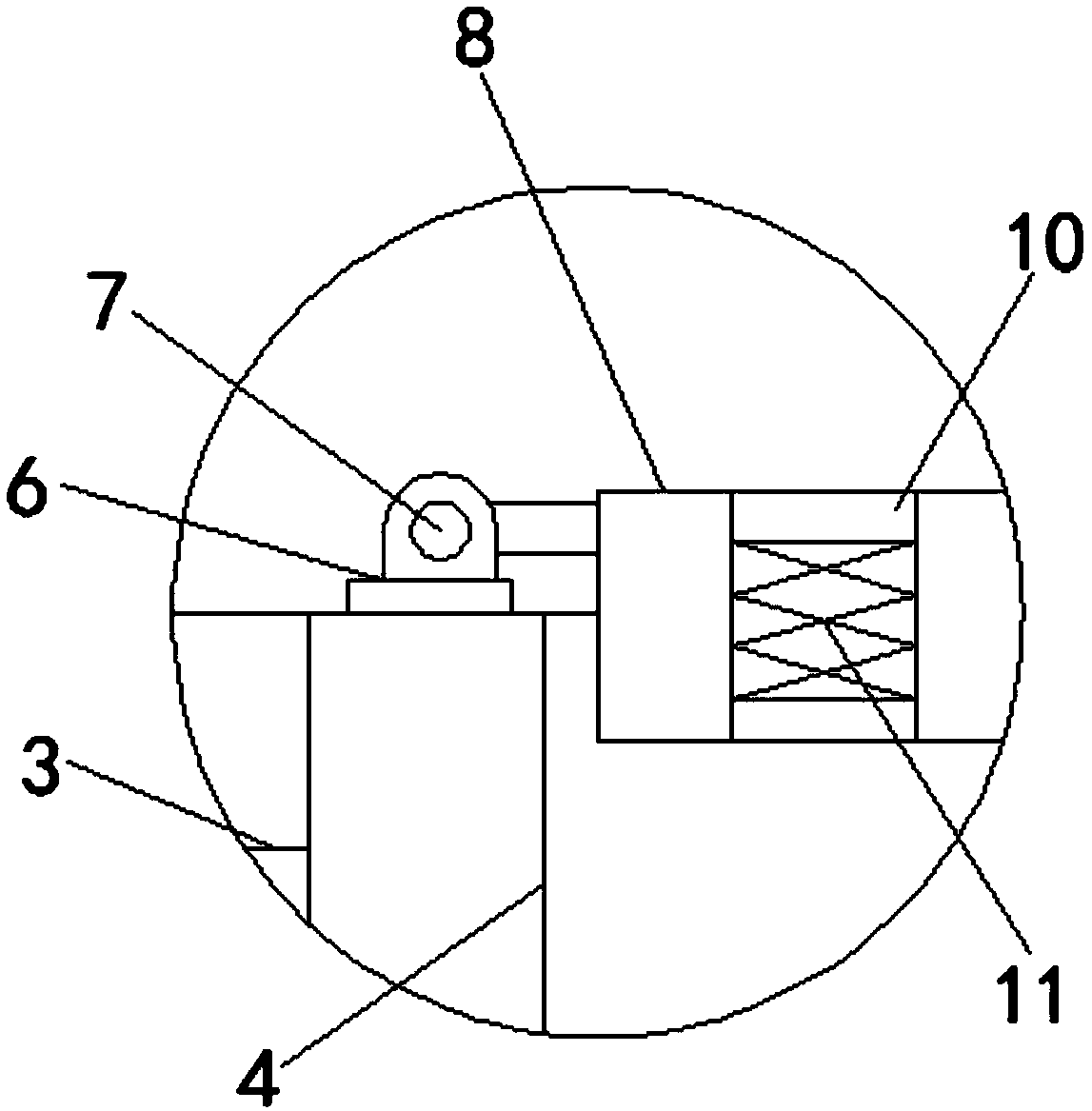 Hardware paint spraying device convenient to use