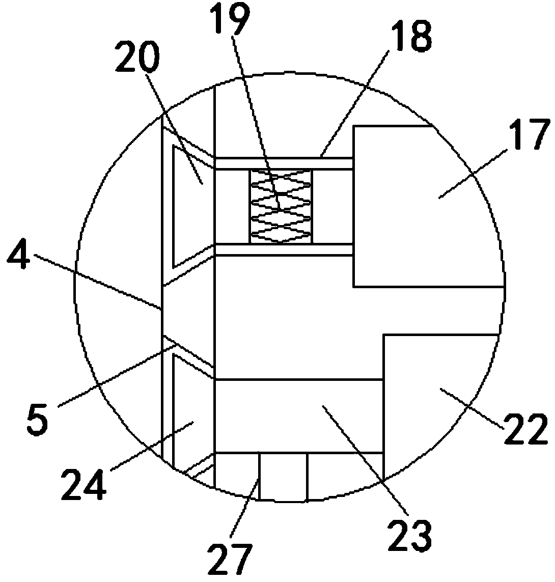 Hardware paint spraying device convenient to use