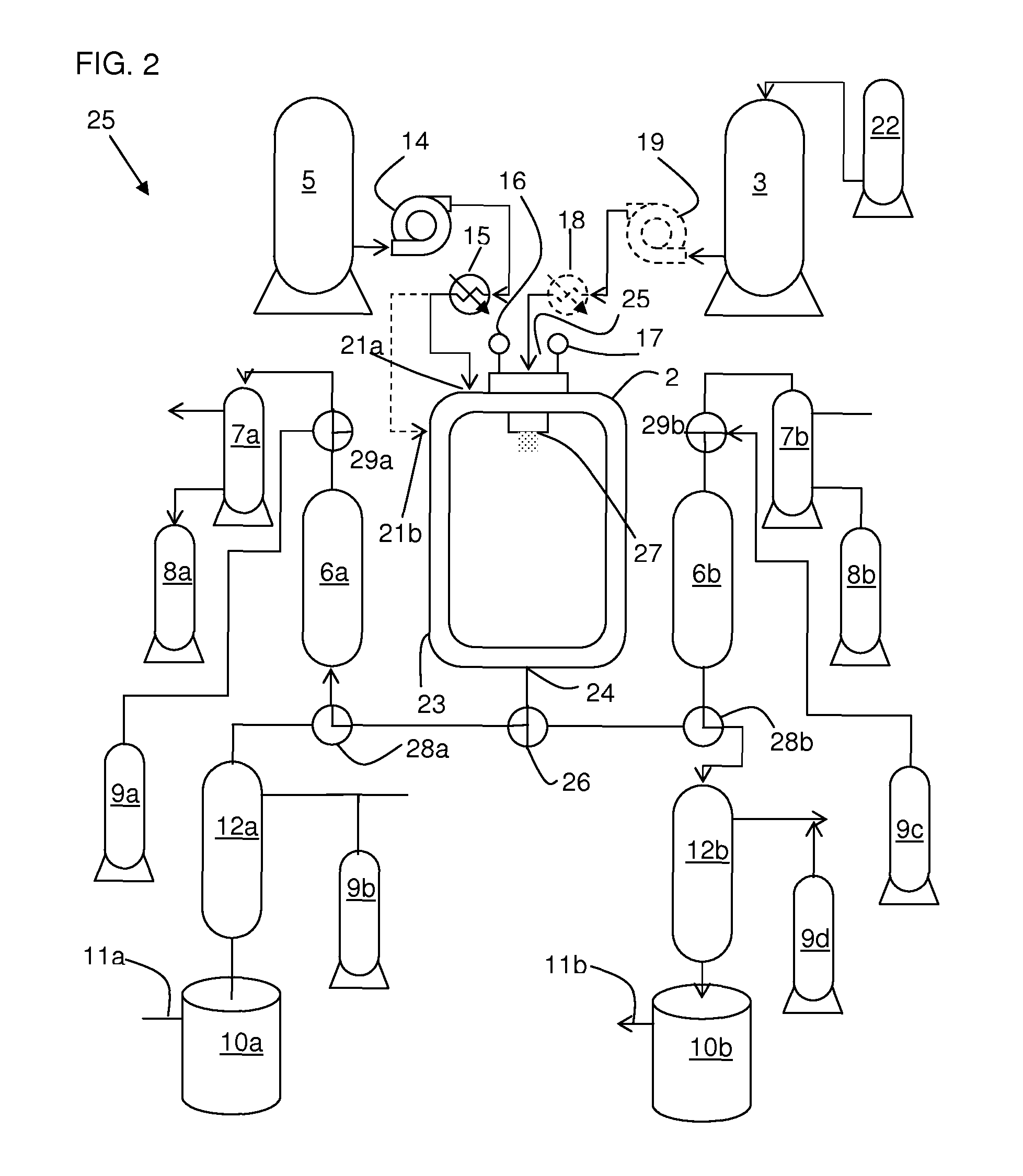 Equipment assembly for and method of processing particles