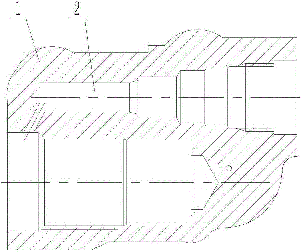 Efficient machining method of precise valve hole