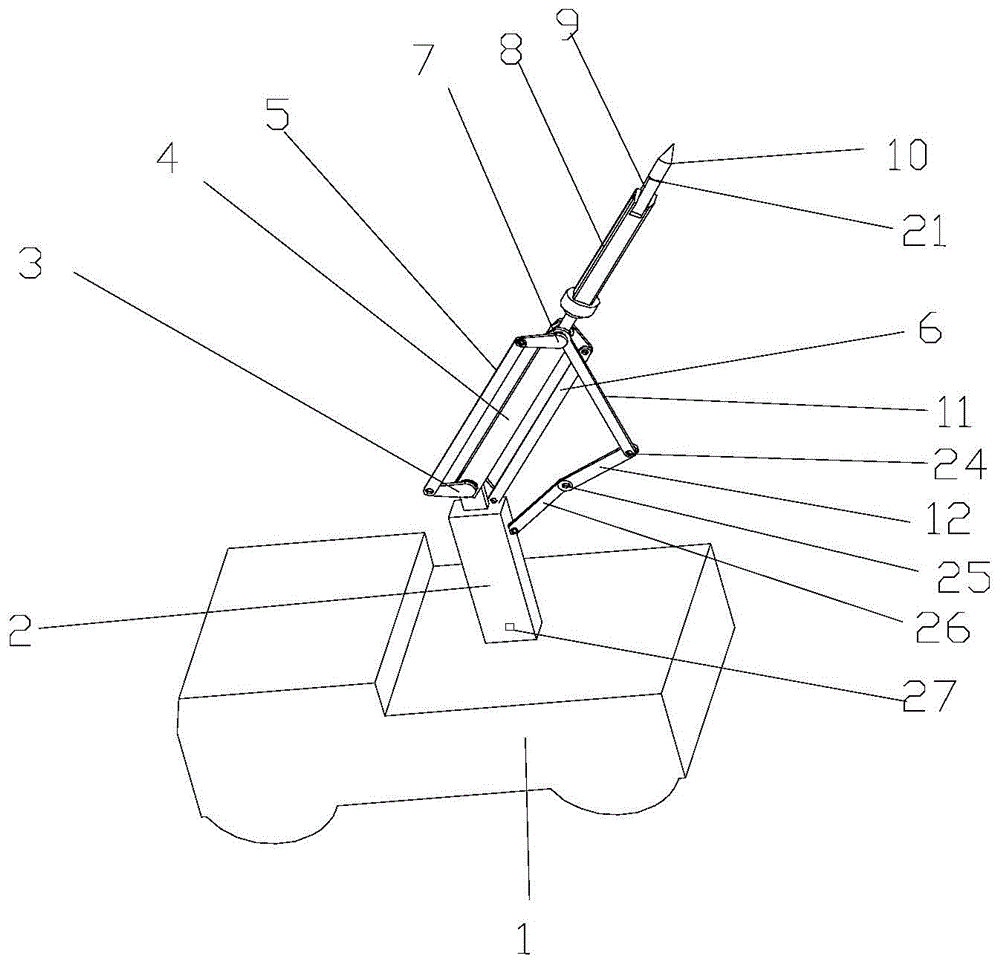 Six-freedom-degree controllable mechanism type welding robot