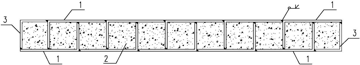 Double-L-shaped rectangular steel box type composite shear wall