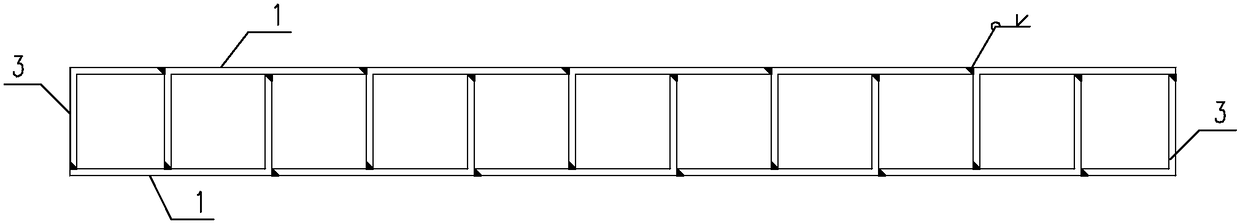 Double-L-shaped rectangular steel box type composite shear wall