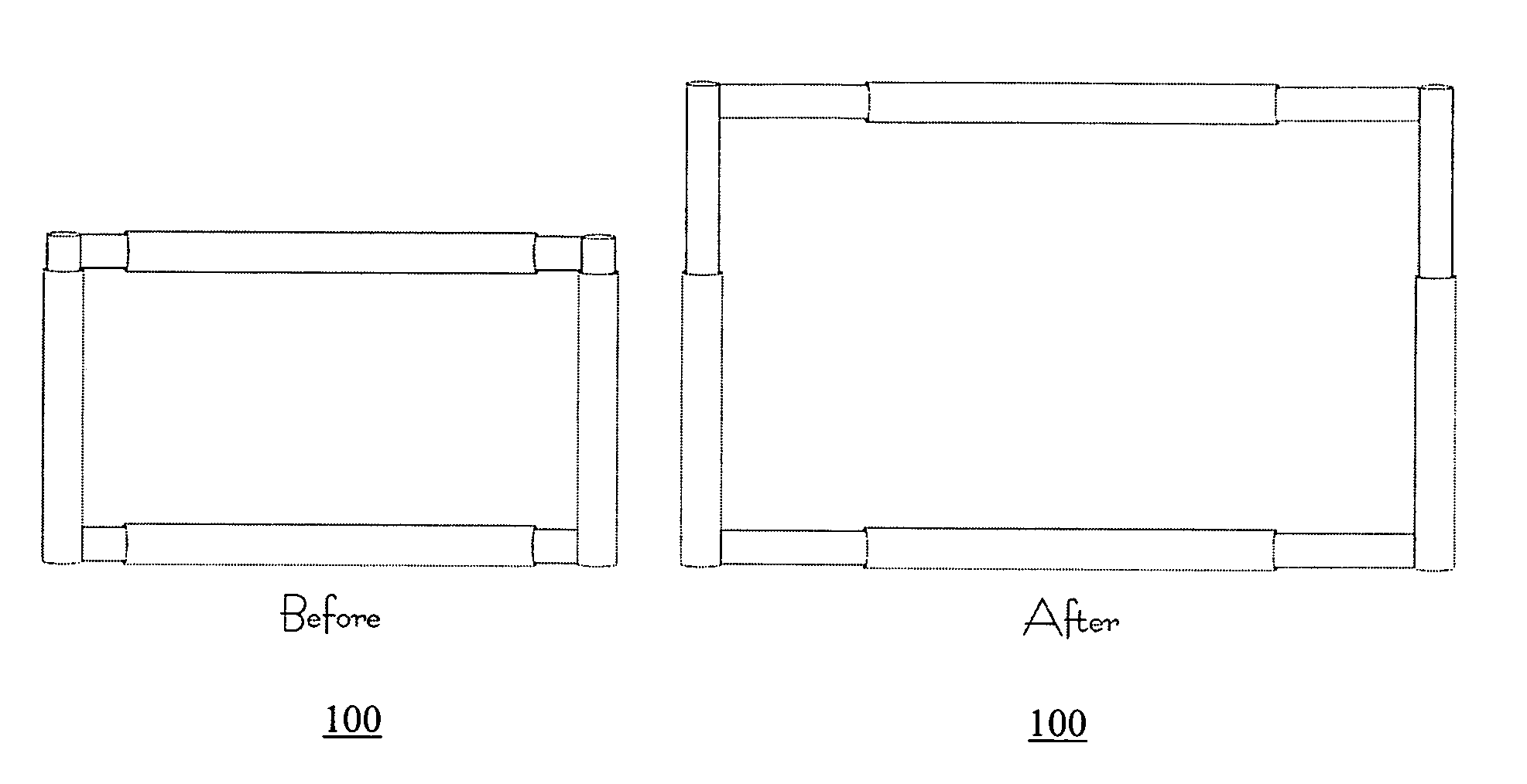 Expandable display having rollable material