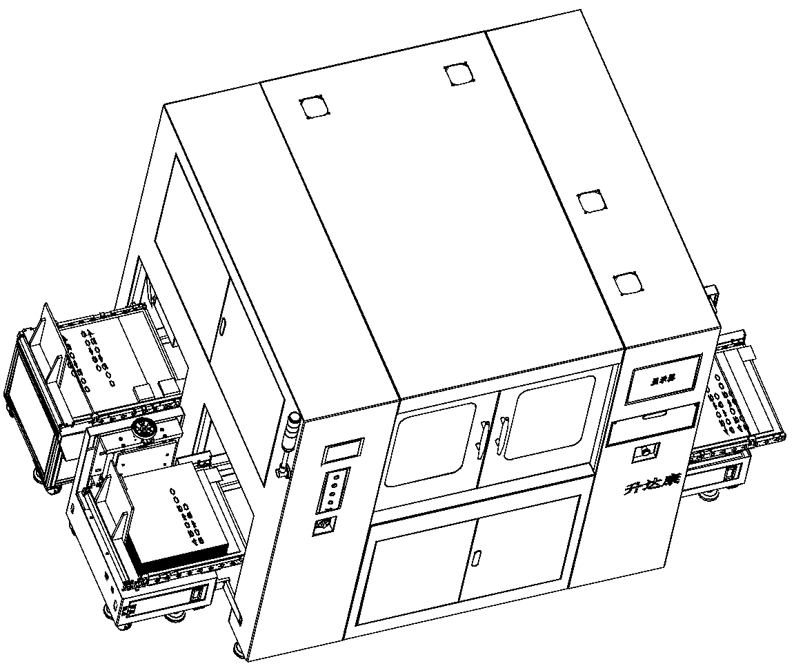 Visual recognition detection pile dividing counting machine