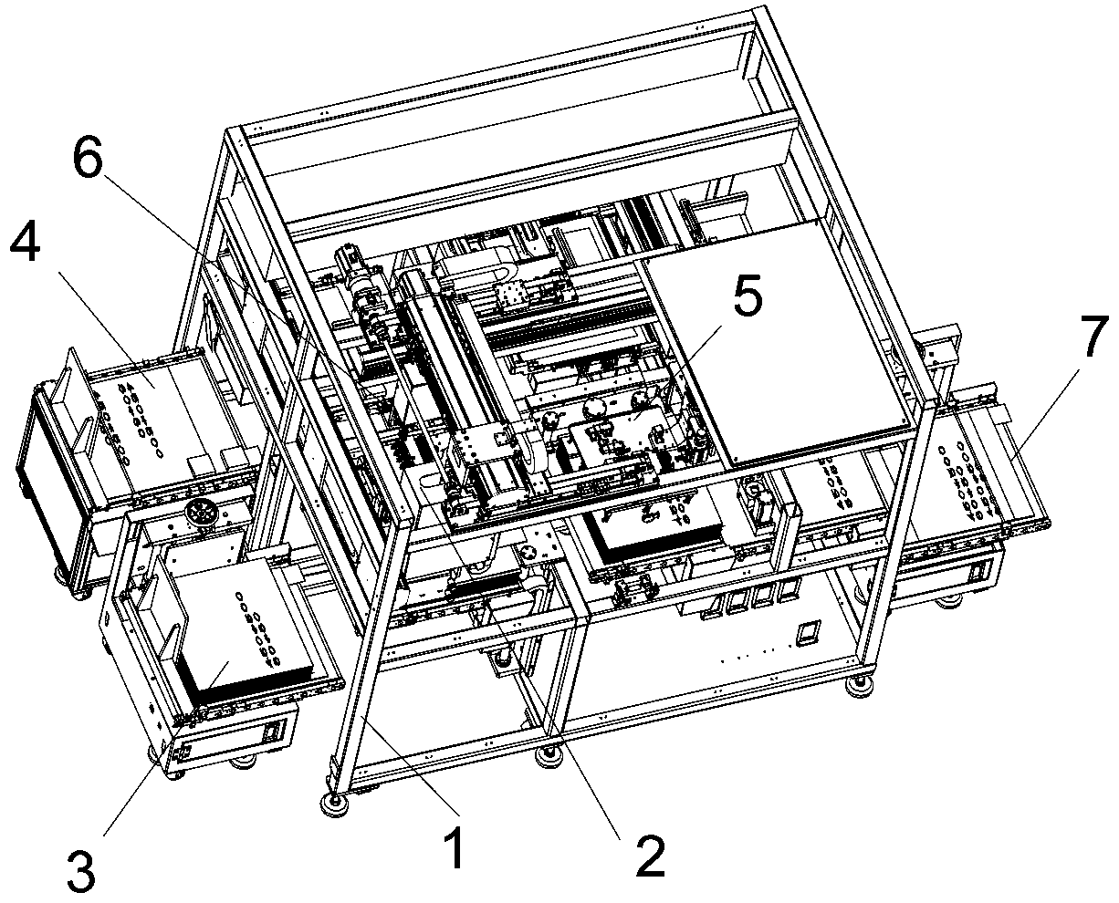 Visual recognition detection pile dividing counting machine