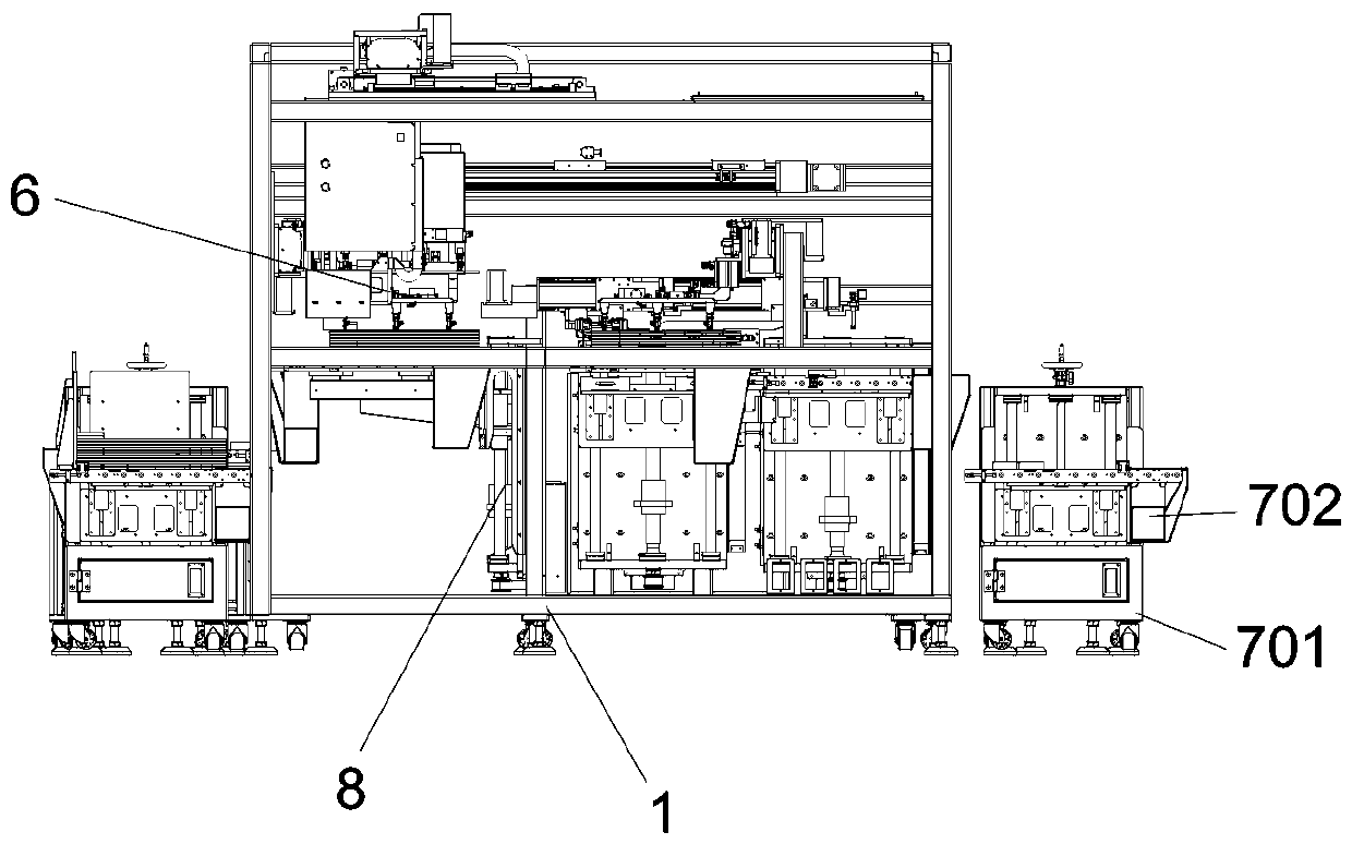 Visual recognition detection pile dividing counting machine