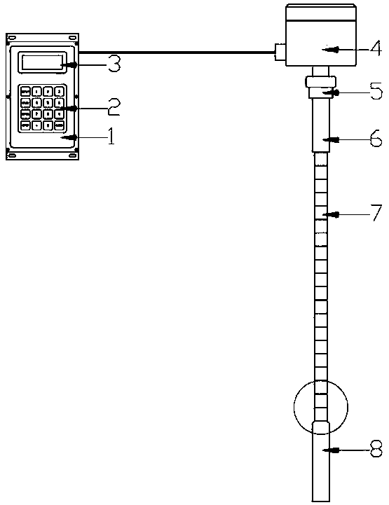 Storage pump energy saving detection control instrument and working method thereof