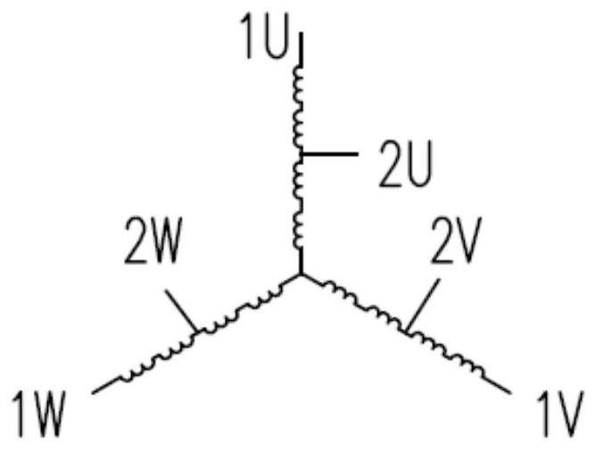 Double-layer lap winding winding structure for single-winding double-speed motor of nuclear power system