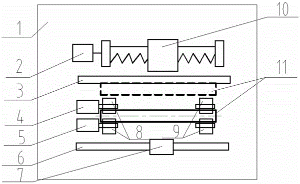 Simple detection device of circularity and linearity of bar stock