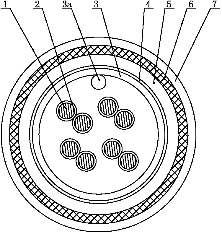 Marine integral screening instrument cable capable of whitening and resisting ultraviolet and manufacturing method thereof