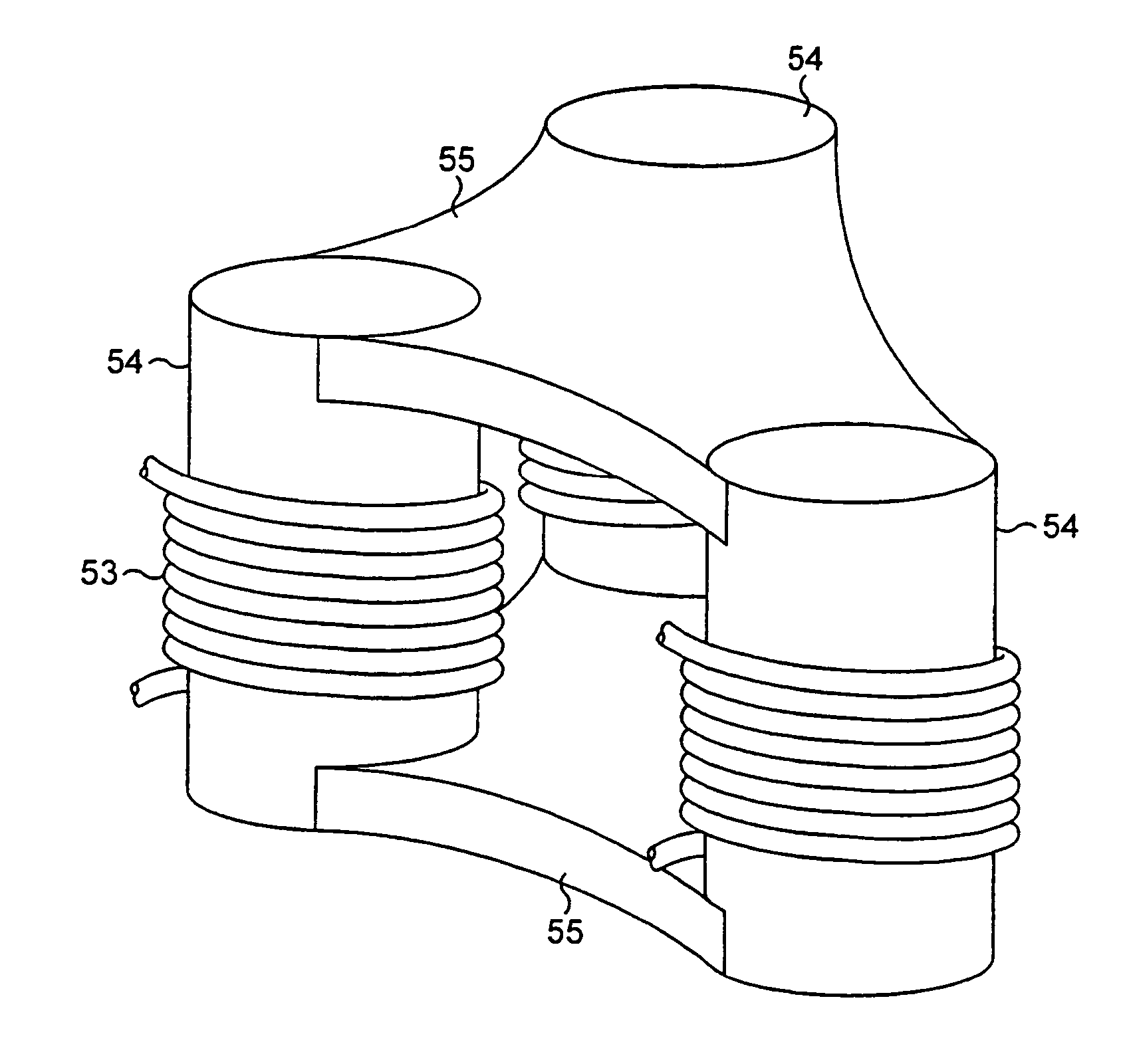 Multiphase induction device