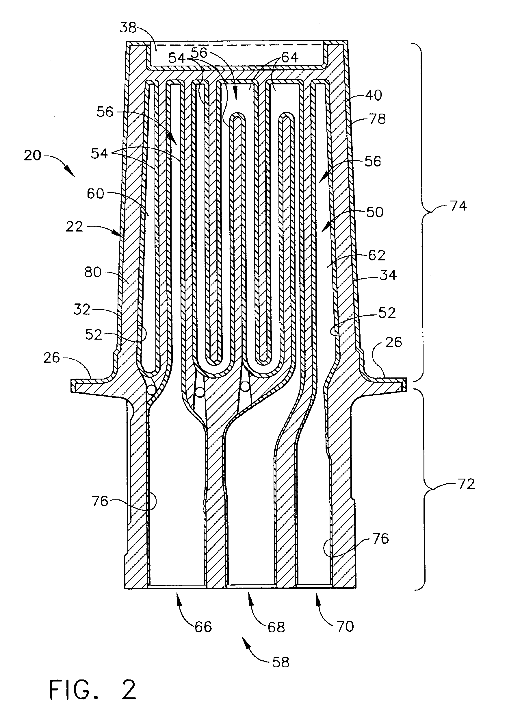 Method for aluminide coating of gas turbine engine blade