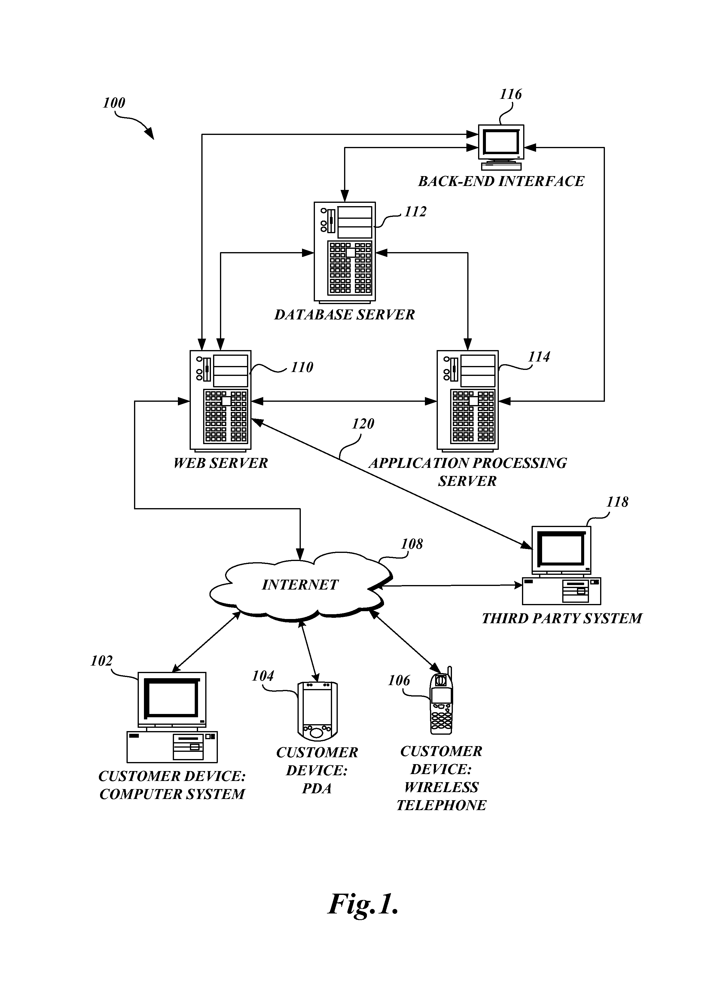 Online system and method for processing life insurance applications