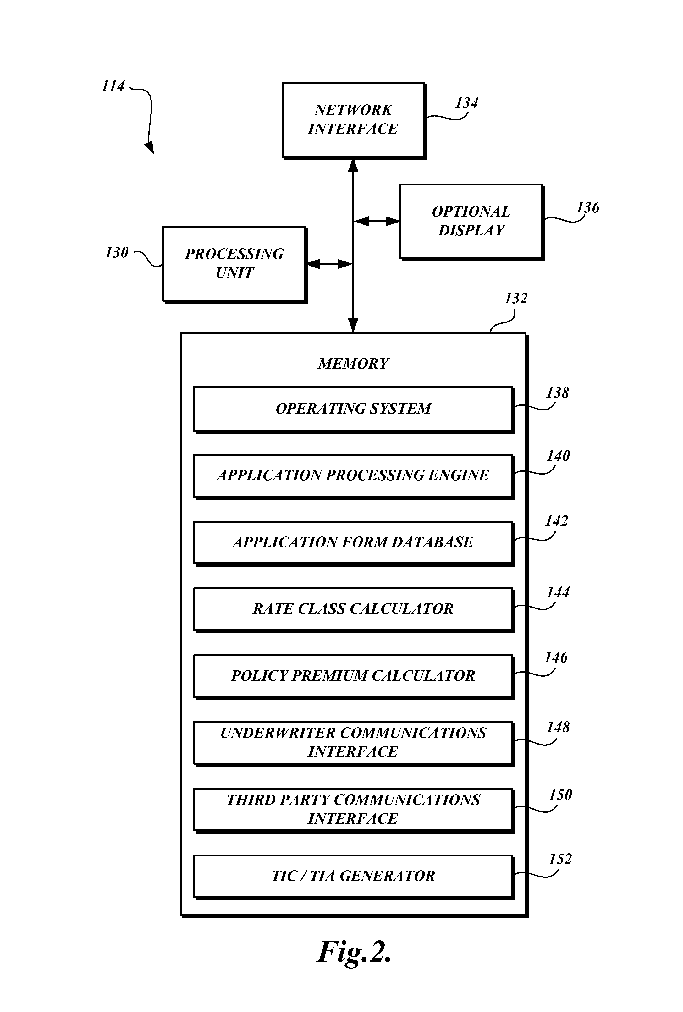 Online system and method for processing life insurance applications