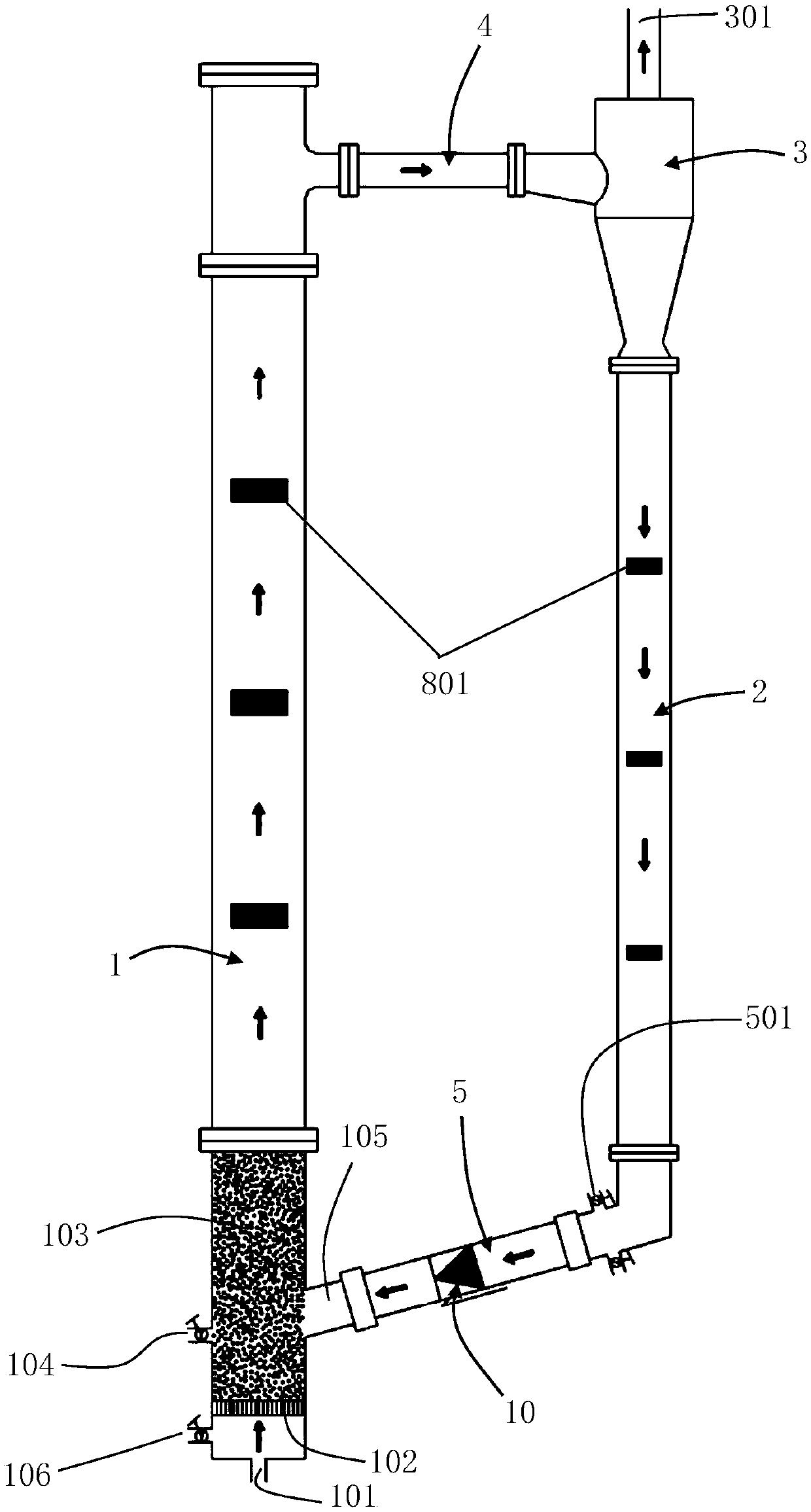 Oil-water separator of circulating fluidized bed