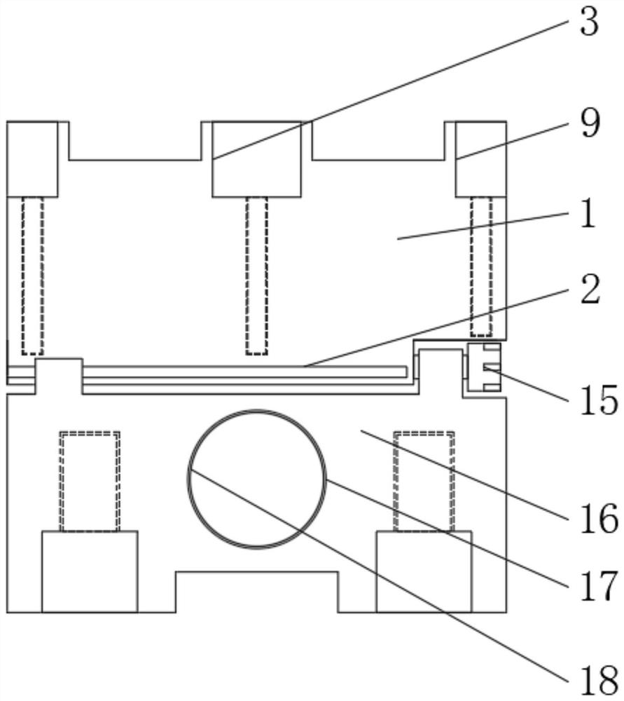 Quick combination device with external riser for shell mold casting process