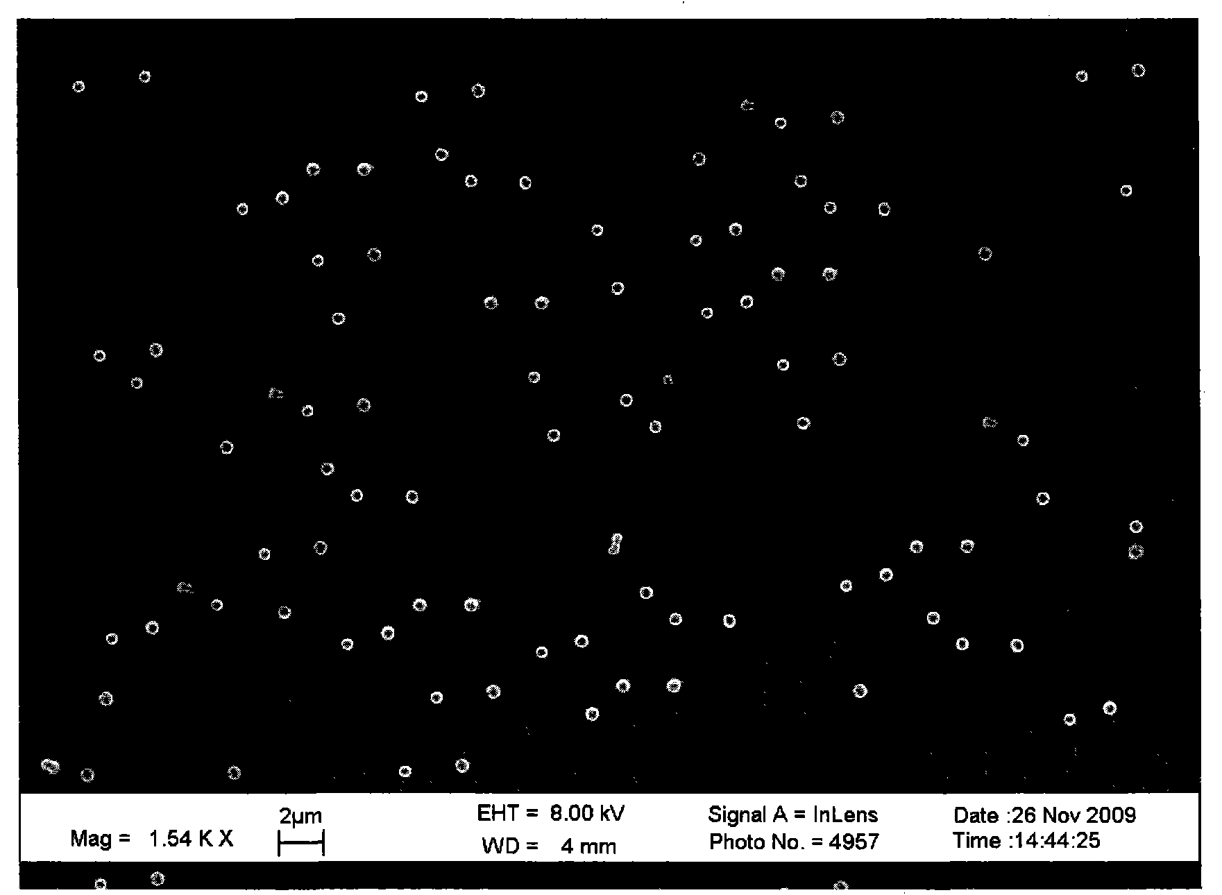 Sensing dielectric film based on molecular imprinting nanospheres as well as preparation method and application thereof