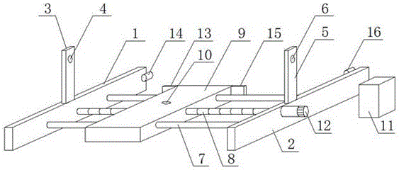 Spray head installation frame of bus fire extinguishing system