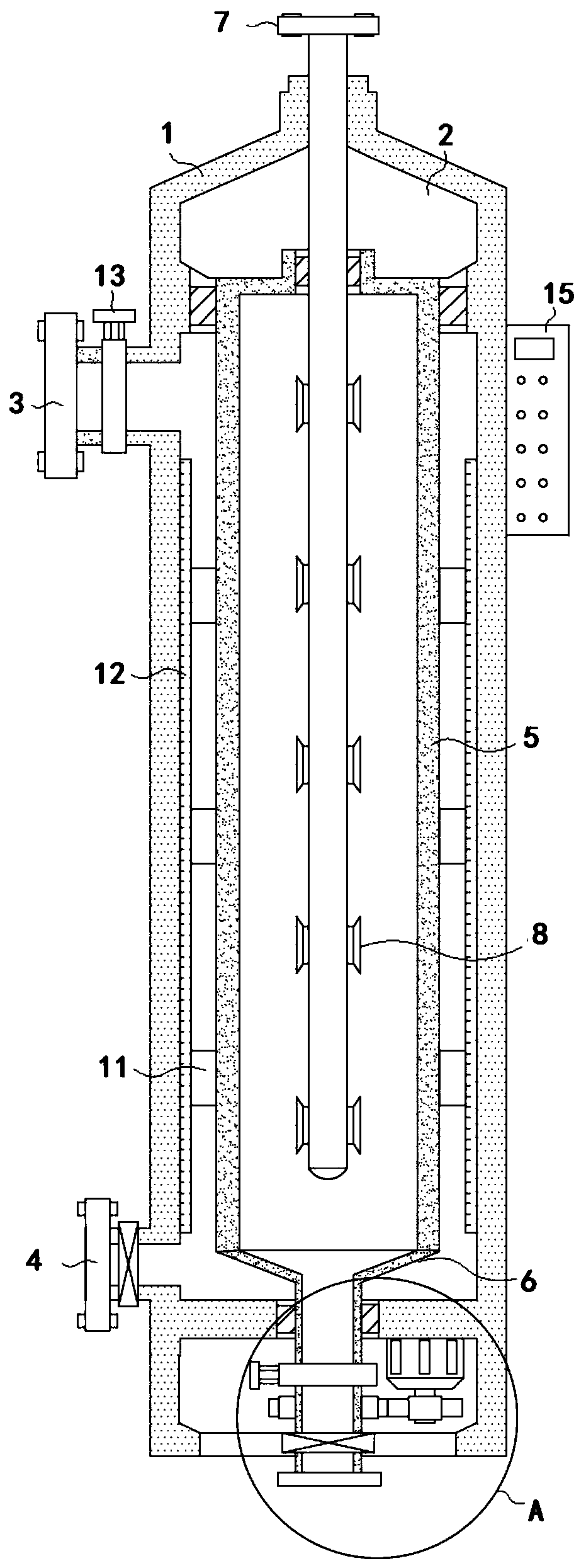 High-alga ground water treatment device