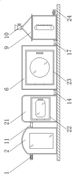 Environment-friendly sewage treatment and filtration device