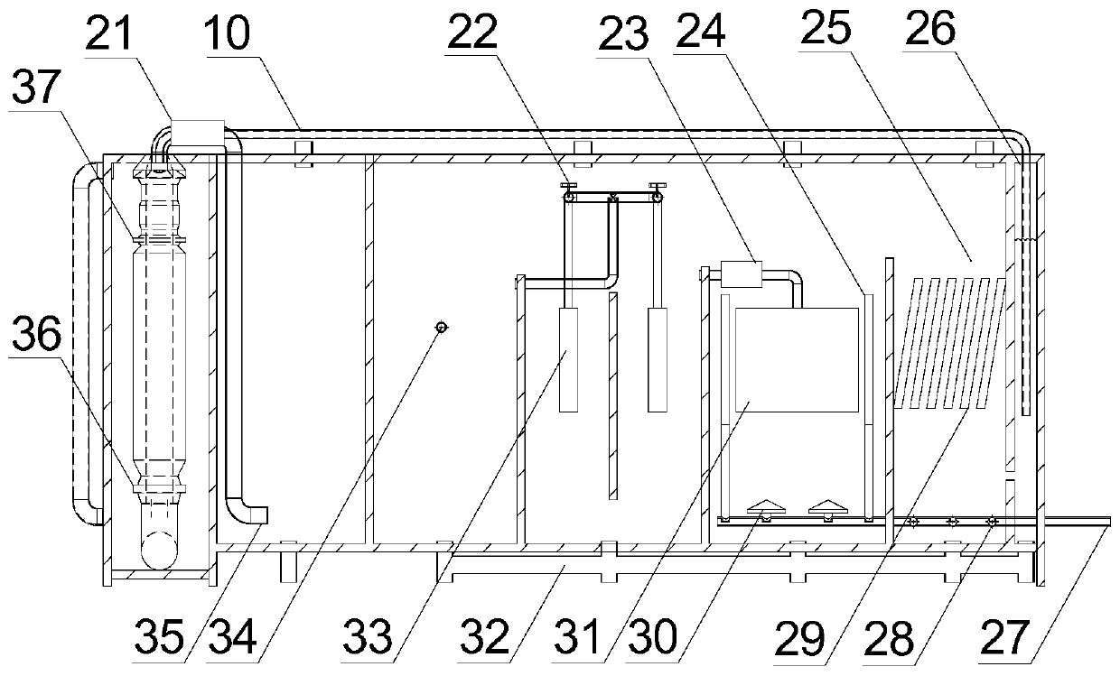 An integrated device for aquaculture wastewater treatment and its application