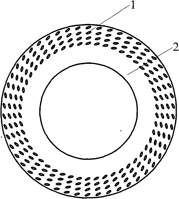 Tilting directional microporous end surface mechanical sealing structure