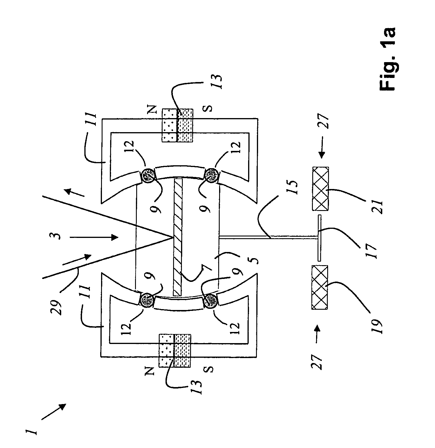 Beam deflection device