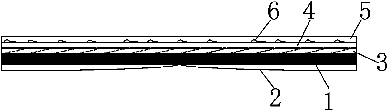 Structure of computer display screen protection film, and preparation method thereof