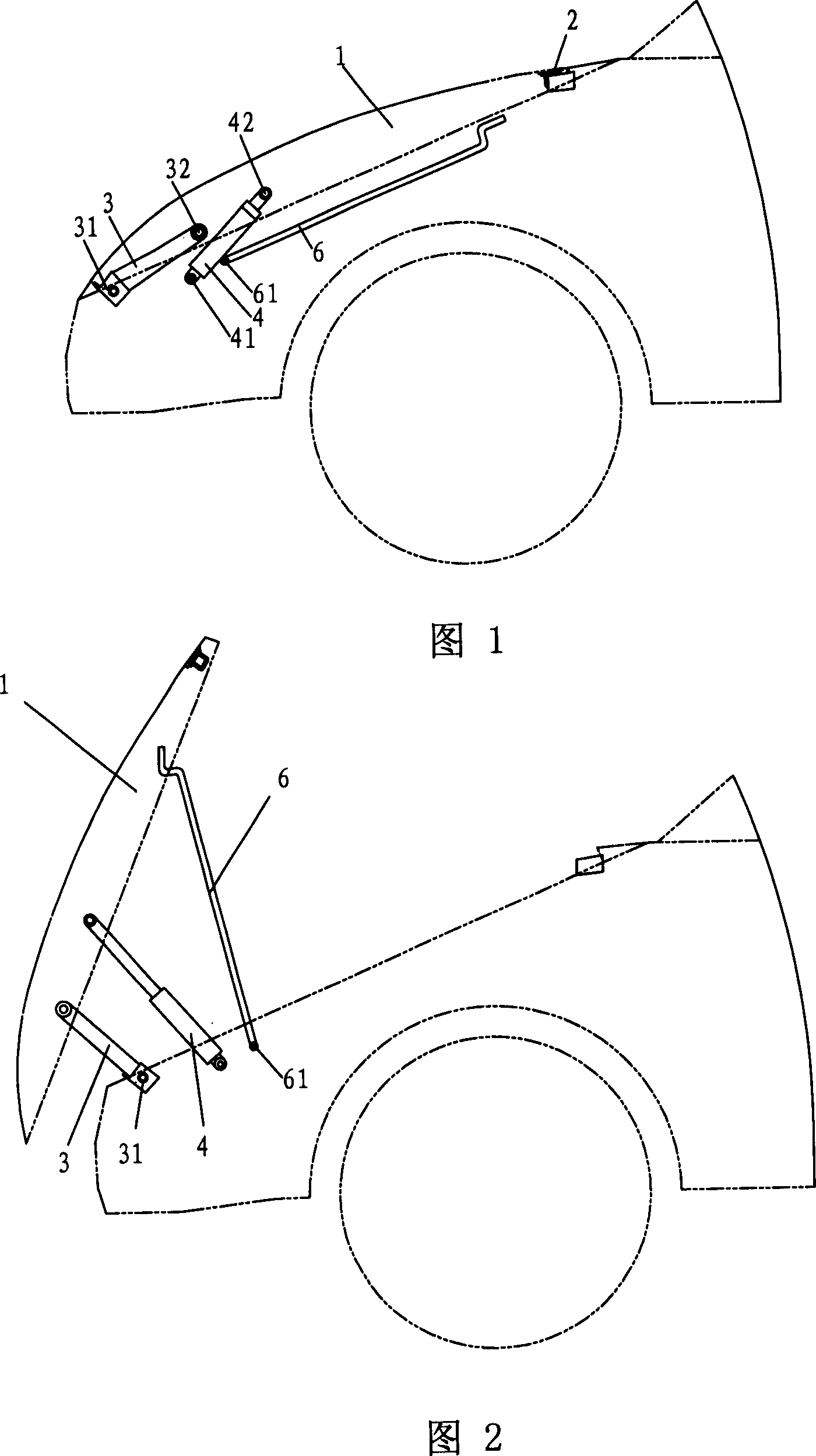 Operation mechanism of engine hood