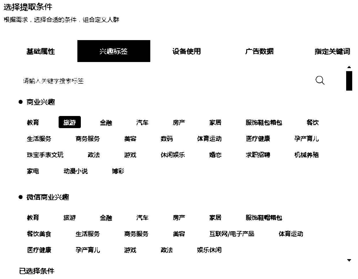 Advertisement crowd orientation method and device