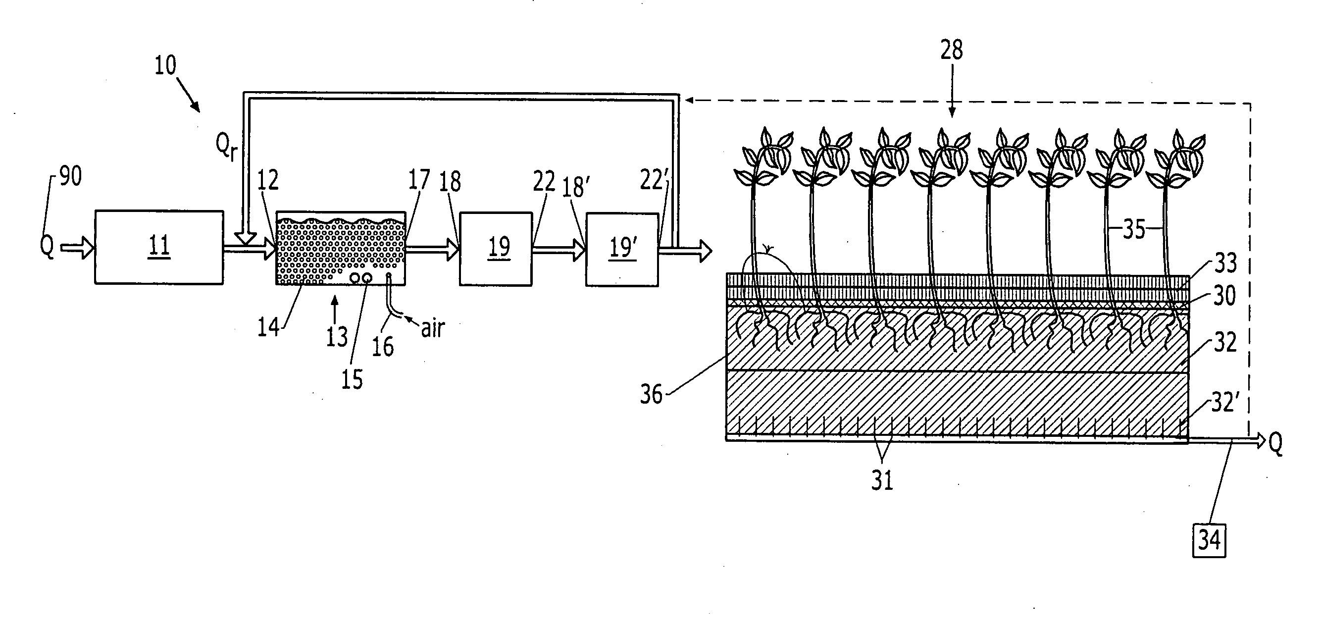 Integrated hydroponic and fixed-film wastewater treatment systems and associated methods