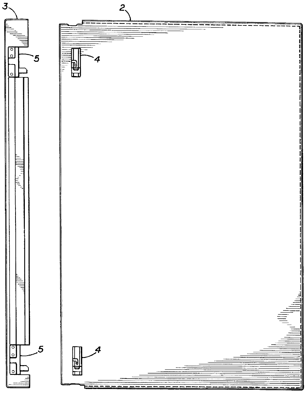 Latching hinged cover