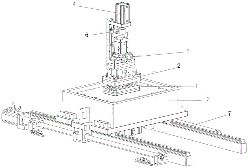 Hot press molding device for adhesive films