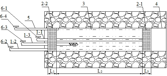 High pressure resistant drilled hole sealing method